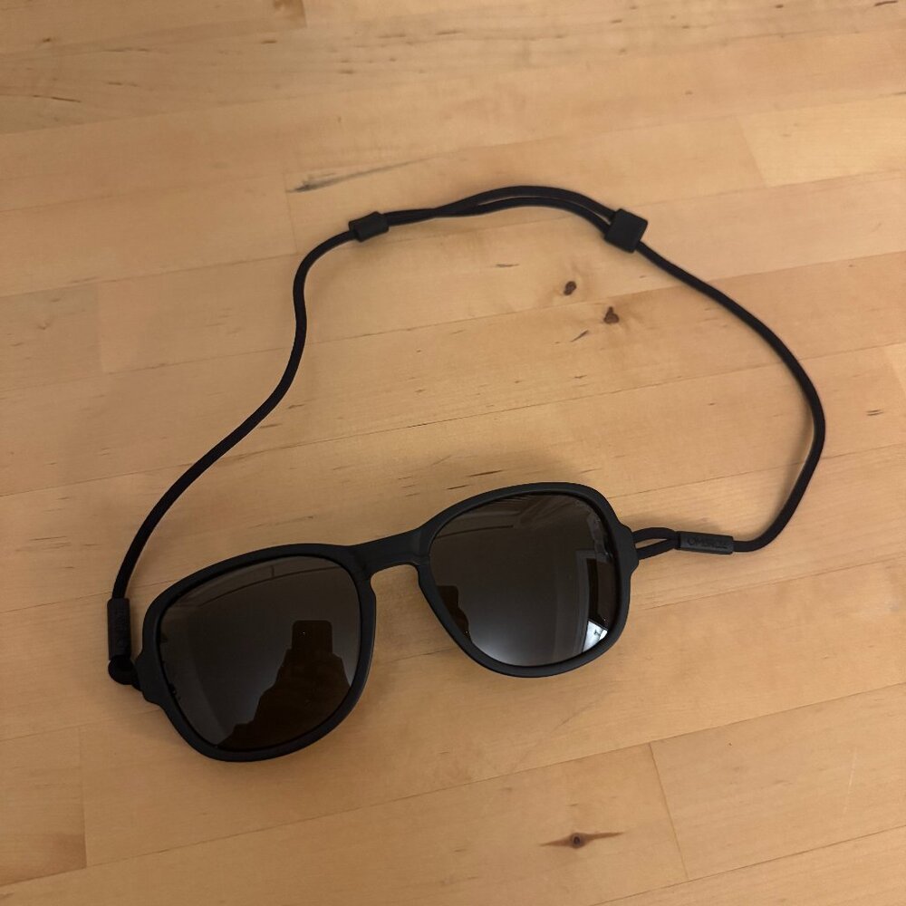 Ombraz Sunglasses - Teton Frame - Charcoal color with Grey Polarized lens